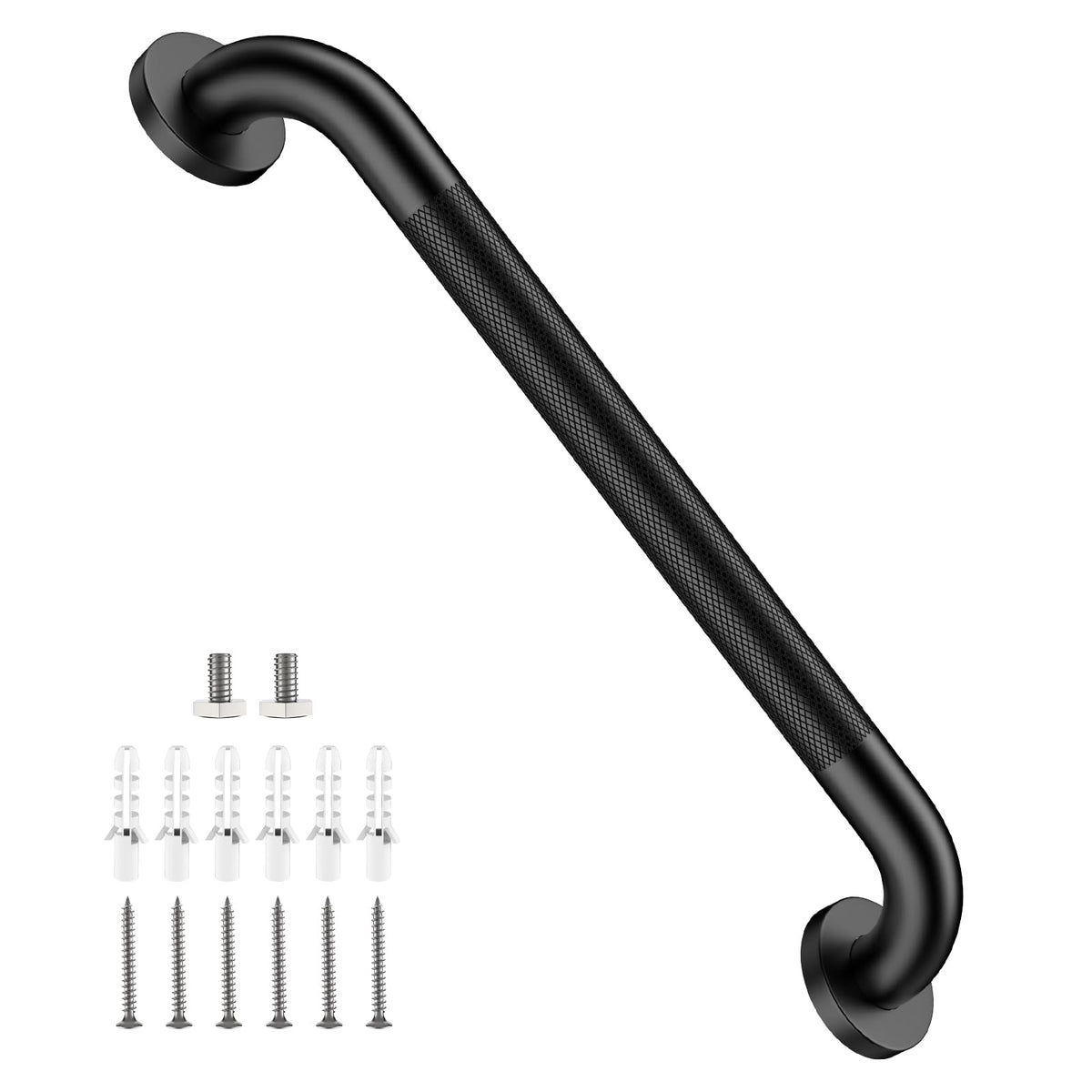 Shower Grab Bar 16 Inch, Brushed Nickel Bathroom Safety Grab Bar