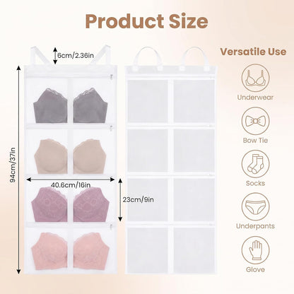 3 Pack Laundry Bra Washing Bags with Zipper