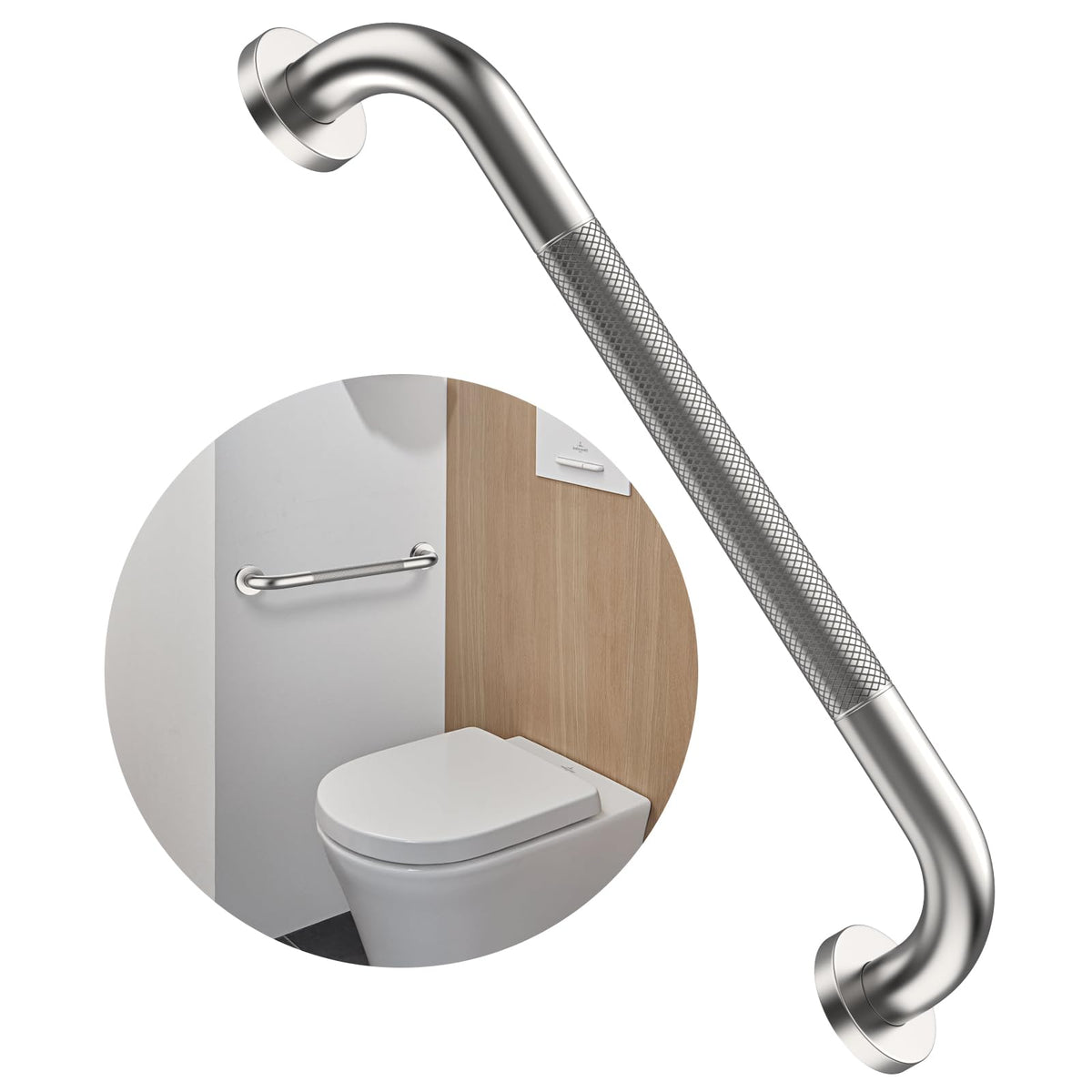 12 Inch Anti Slip Grab Bars for Wall, Munzong Stainless Steel Shower Bars