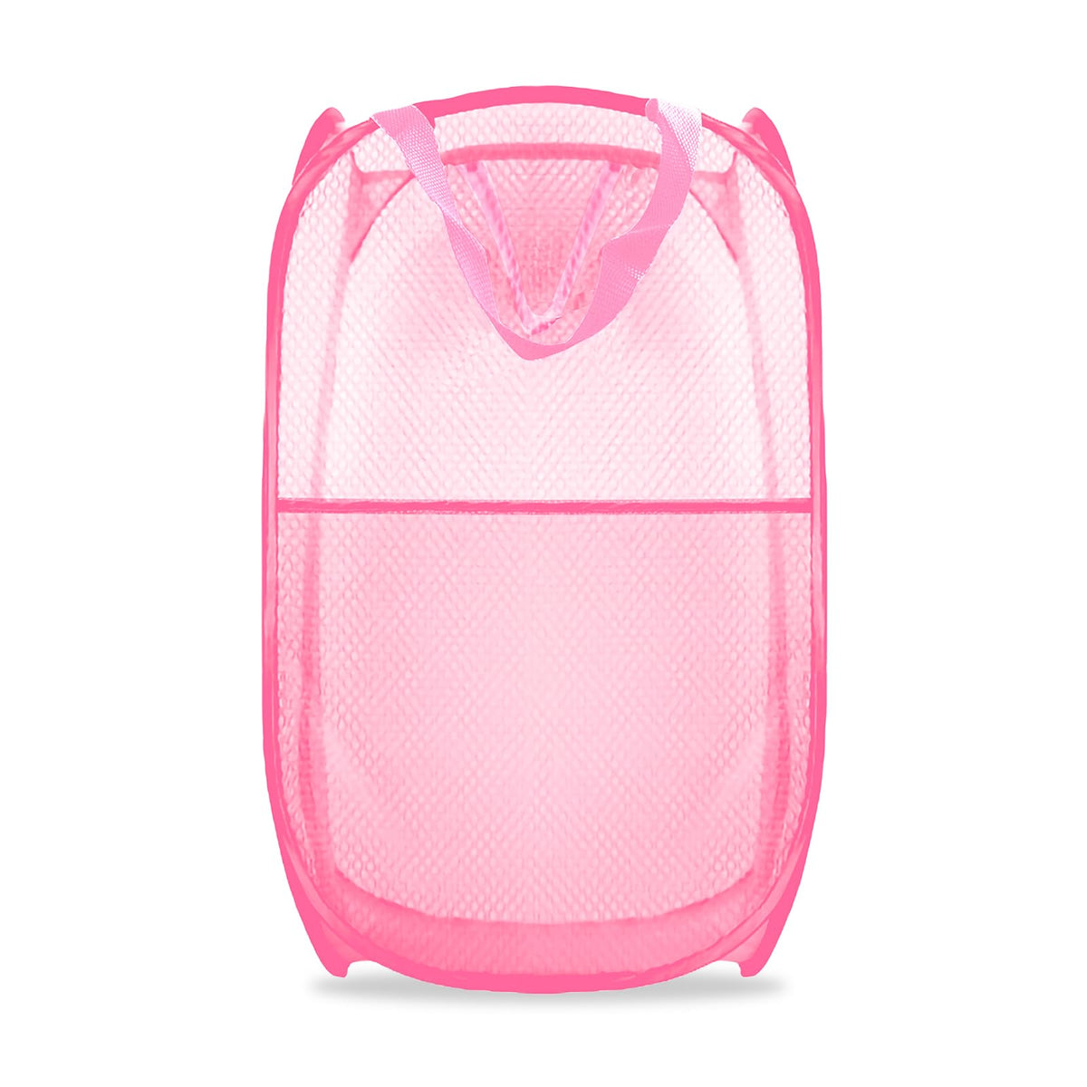 Collapsible Pop Up Laundry Hamper, Extra Large Mesh Foldable Laundry Basket Bag, 28" x 16" x 16", 4 Pack (Black + Pink + Grey + Blue)