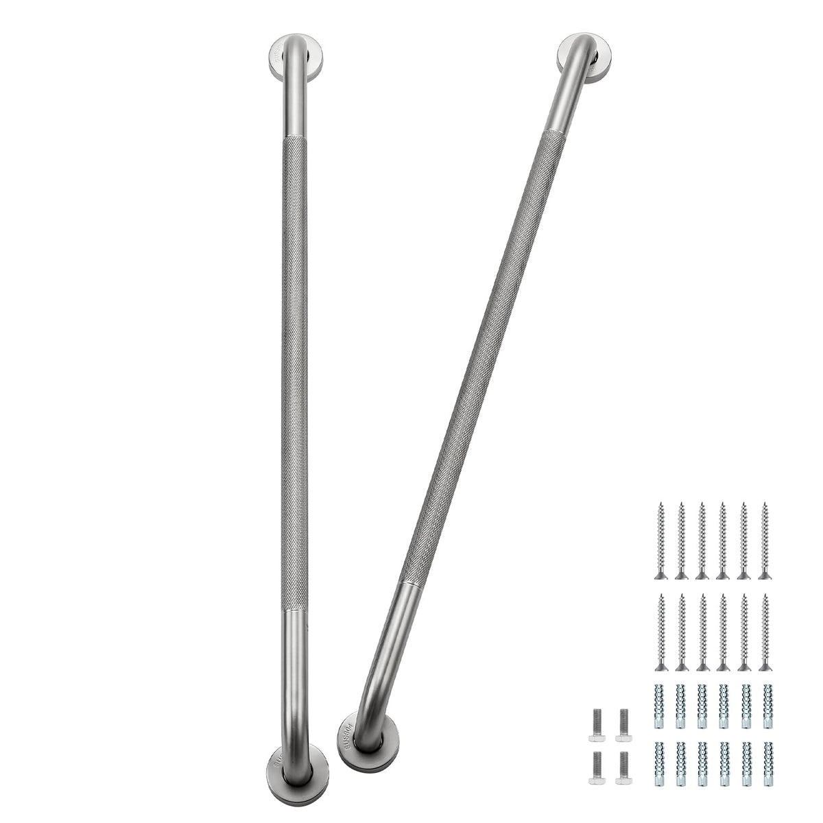 Grab Bars for Shower, 18 Inch Shower Handle, 2 Pack, Brushed Nickel