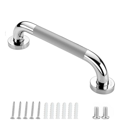 Grab Bars for Shower, 16 Inch Anti Slip Shower Handles for Senior, Safety Bathroom Shower Grab Bar, 304 Stainless Steel Handicap Grab Bars, Elderly Bathtub and Toilet Assist
