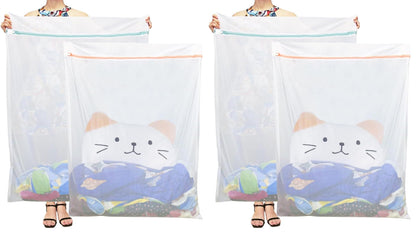 Tenn Well 2Pk 43x35" Extra Large Mesh Laundry Bags Jumbo for Blankets XXXXL