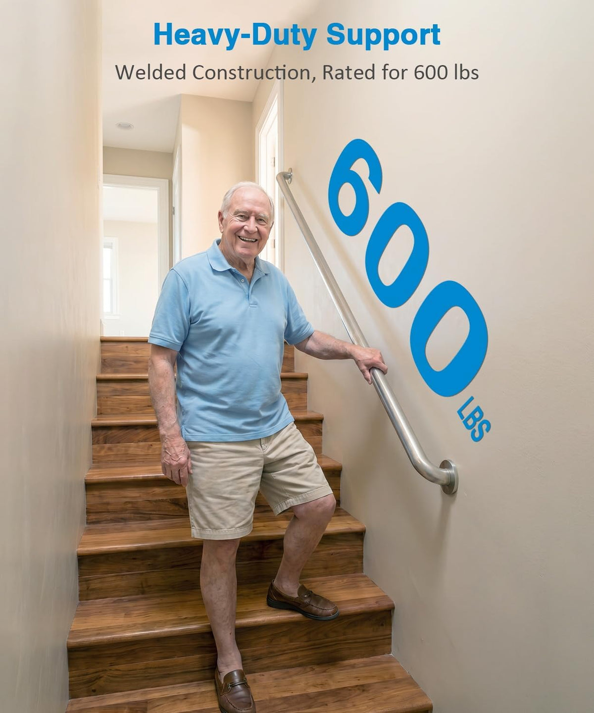 1Pcs 57-Inch ADA Compliant Grab Bar