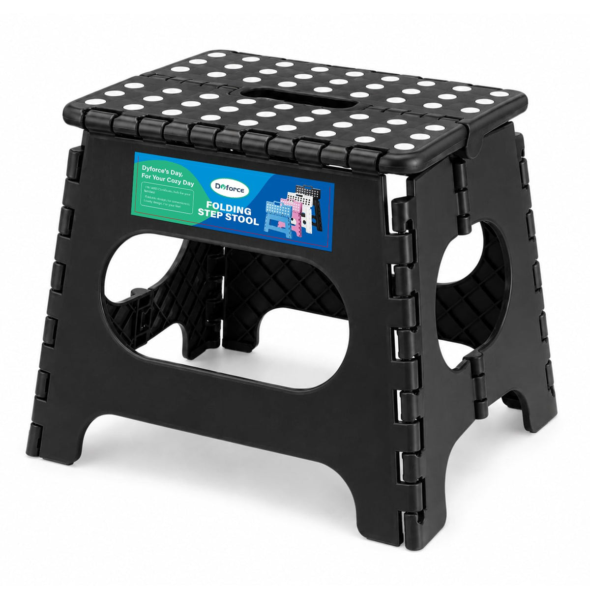 Dyforce Kids Step Stool 9 Inch, 300lbs Folding Step Stool for Toddler