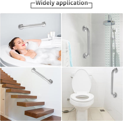 2 Pack 24 Inch Grab Bars for Bathtubs and Showers, Anti Slip Grab Bars Safe