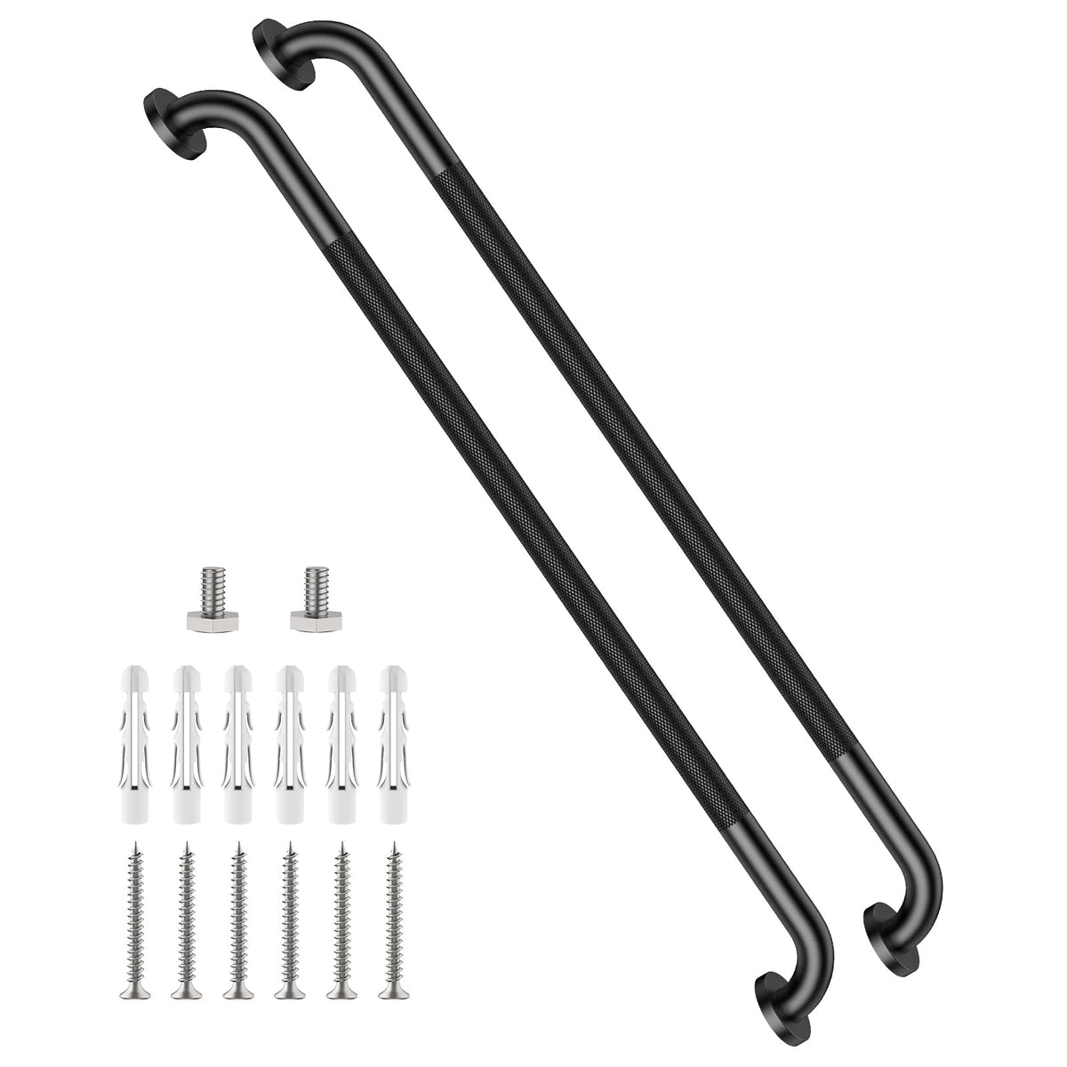 12 Inch Anti Slip Grab Bars for Wall, Munzong Stainless Steel Shower Bars