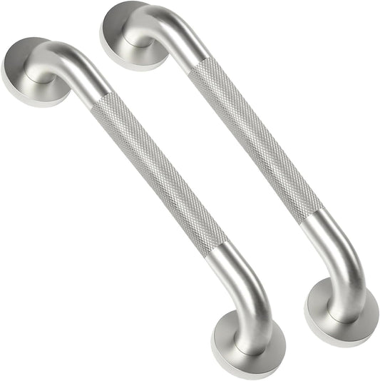 2 Pack 16 Inch Shower Grab Bars for Seniors Anti-Slip Textured Grip