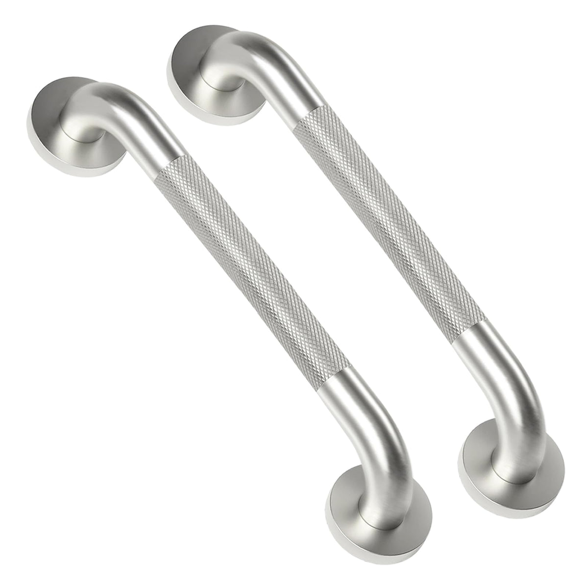 2 Pack 16 Inch Shower Grab Bars for Seniors Anti-Slip Textured Grip