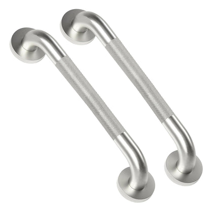 2 Pack 16 Inch Shower Grab Bars for Seniors Anti-Slip Textured Grip
