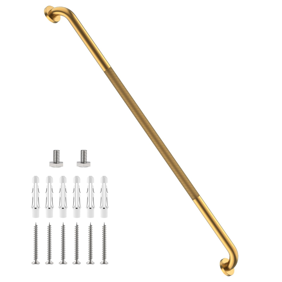 12 Inch Anti Slip Grab Bars for Wall, Munzong Stainless Steel Shower Bars
