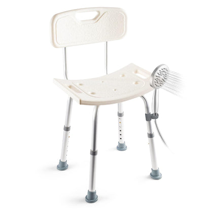 Dr Kay's Shower Chair for Inside Shower Bench for Bathtub 350lb Support