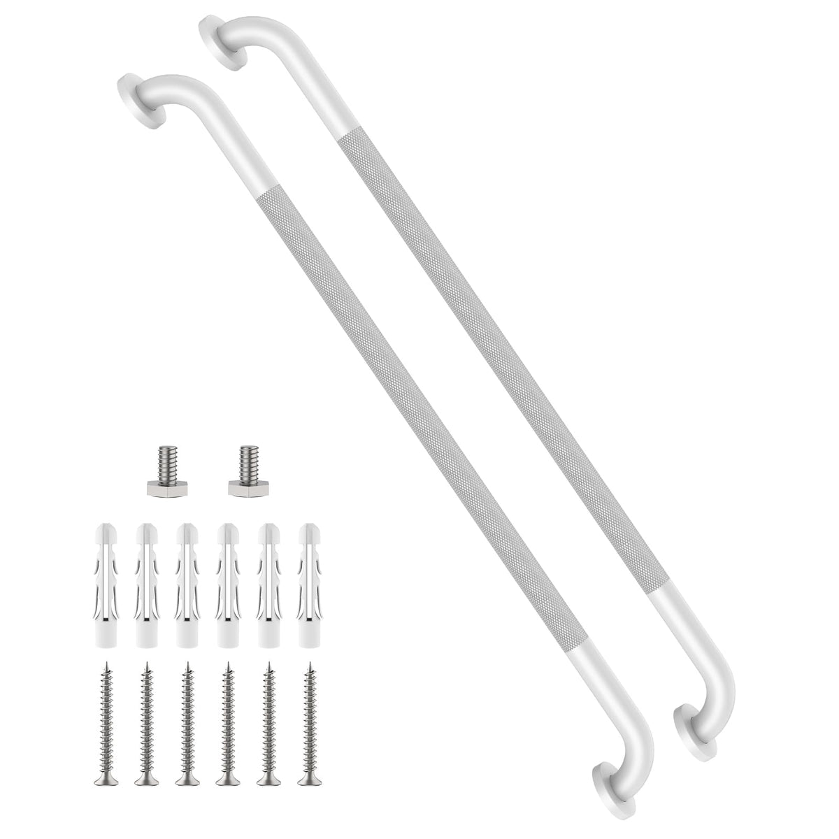 12 Inch Anti Slip Grab Bars for Wall, Munzong Stainless Steel Shower Bars