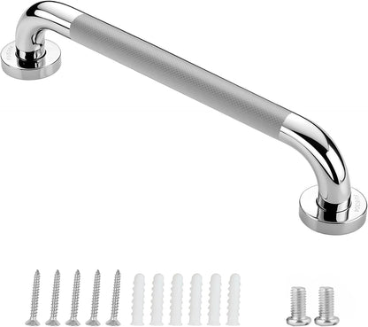 Grab Bars for Shower, 16 Inch Anti Slip Shower Handles for Senior, Safety Bathroom Shower Grab Bar, 304 Stainless Steel Handicap Grab Bars, Elderly Bathtub and Toilet Assist