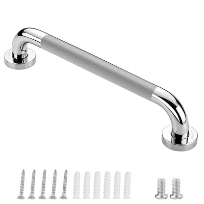 Grab Bars for Shower, 16 Inch Anti Slip Shower Handles for Senior, Safety Bathroom Shower Grab Bar, 304 Stainless Steel Handicap Grab Bars, Elderly Bathtub and Toilet Assist