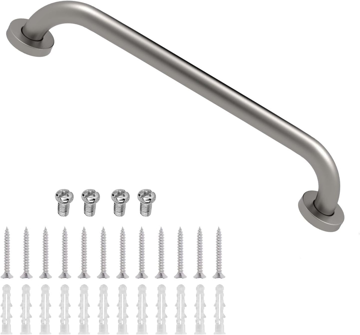 ELLO&ALLO Oil Rubbed Bronze Bathroom Shower Grab Bar, Home Care Bath Hardware (16 Inch)