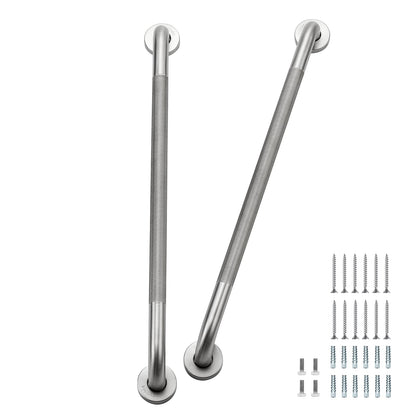Grab Bars for Shower, 18 Inch Shower Handle, 2 Pack, Brushed Nickel