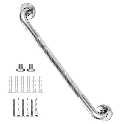 16 Inch Shower Grab Bars, 2 Pack Chrome Safety Bars 1.25" Dia