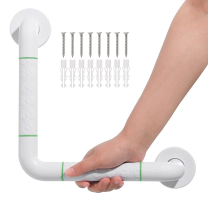 Grab Bars for Shower,2 Pack 12 Inch Shower Handle Bath Grab Rails with Anti-Slip Grip and Safety Luminous Circles,Stainless Steel Bath Handle Bathroom Grab Bar for Seniors, and Disability.