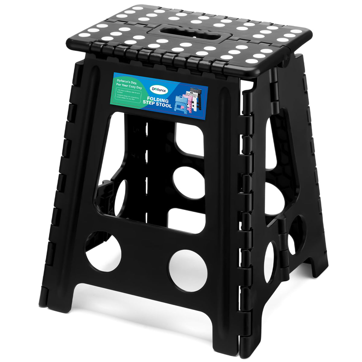 Dyforce Kids Step Stool 9 Inch, 300lbs Folding Step Stool for Toddler