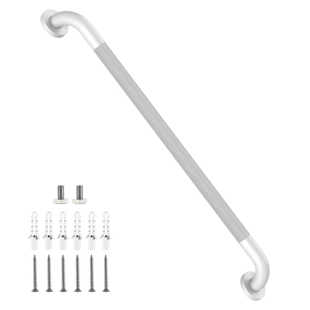 Shower Grab Bar 16 Inch, Brushed Nickel Bathroom Safety Grab Bar