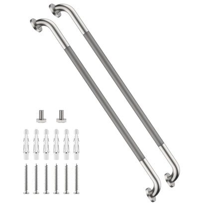 12 Inch Anti Slip Grab Bars for Wall, Munzong Stainless Steel Shower Bars