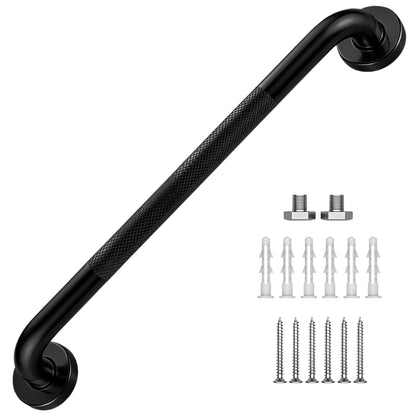 16 Inch Grab Bars 1.25" Dia,2 Pack Brushed Nickel 304 Stainless Steel Bathroom Grab Bar,Anti Slip Knurled Safety Bar,Wall Mount Handicap Grab Bars,Support Handrail for Seniors Elderly Injury