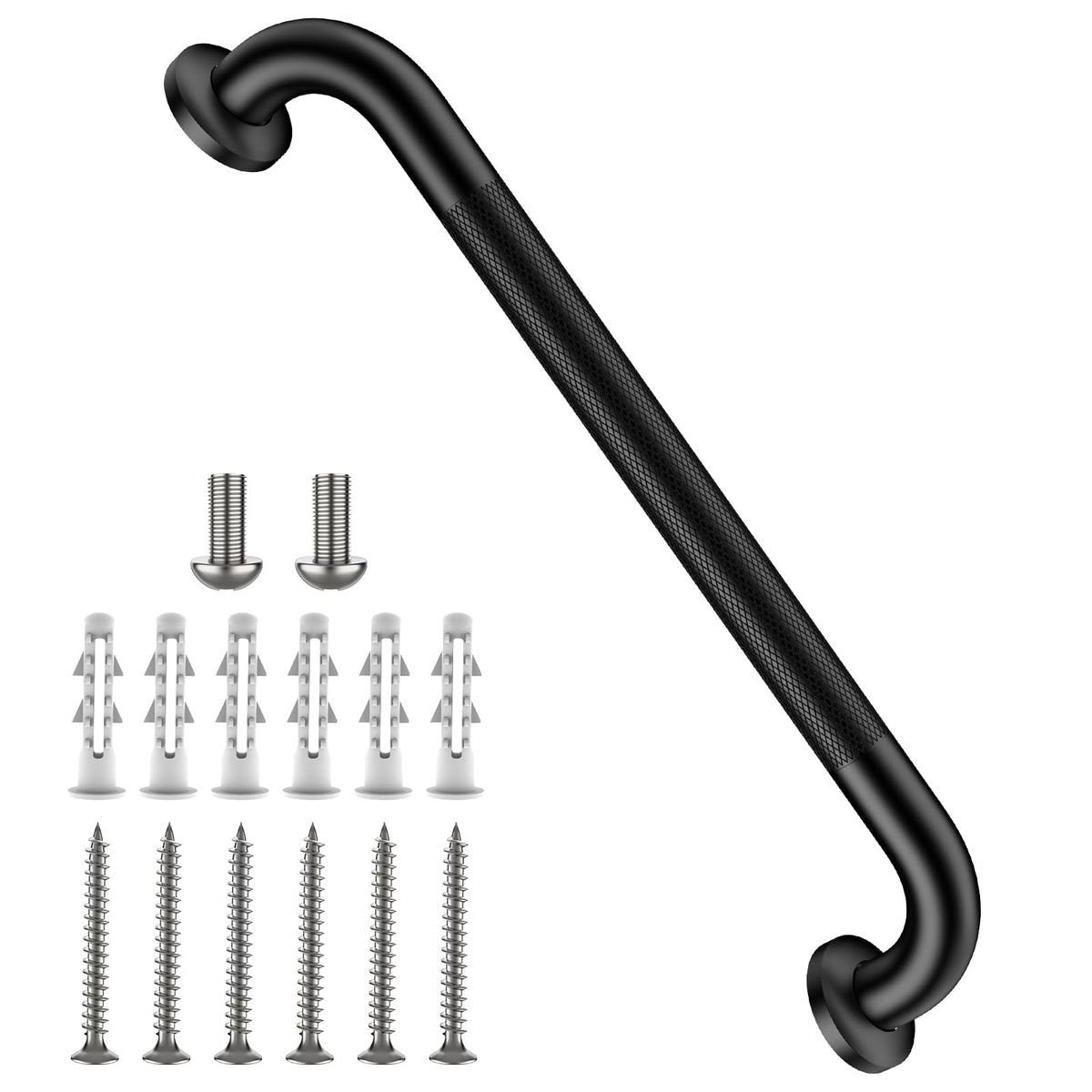 Shower Grab Bar 16 Inch, Brushed Nickel Bathroom Safety Grab Bar