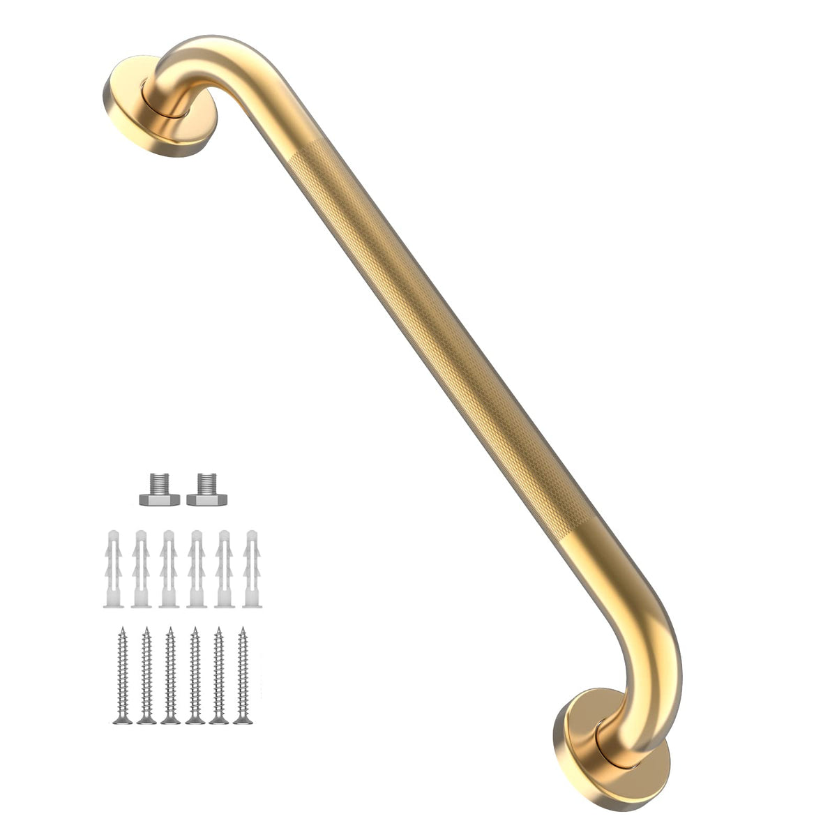 12 Inch Anti Slip Grab Bars for Wall, Munzong Stainless Steel Shower Bars
