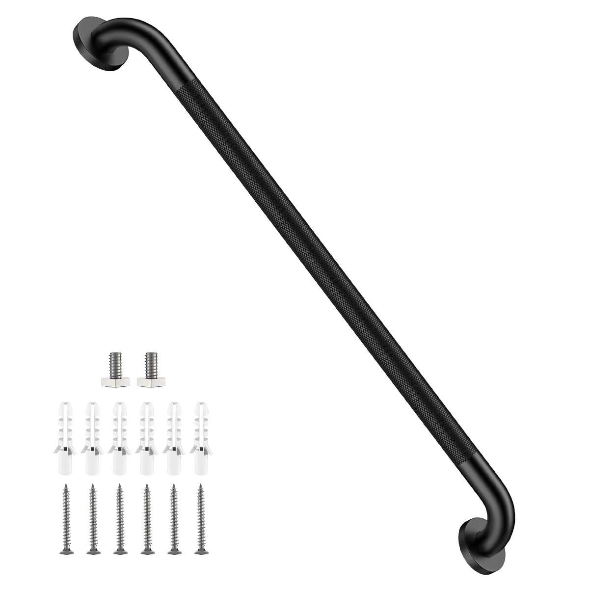 Shower Grab Bar 16 Inch, Brushed Nickel Bathroom Safety Grab Bar