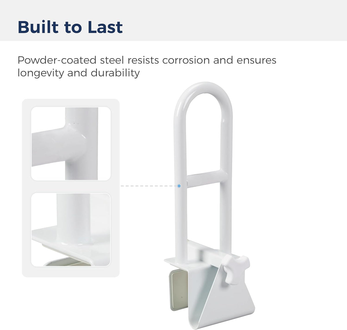 Drive Medical 12036 Handicap Grab Bar, White