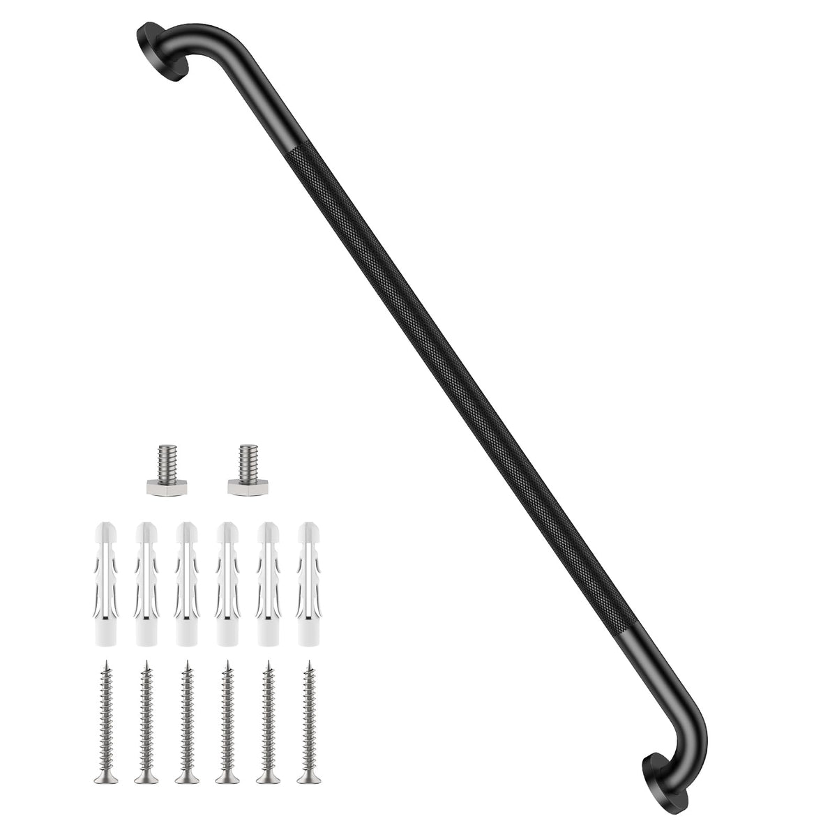 12 Inch Anti Slip Grab Bars for Wall, Munzong Stainless Steel Shower Bars