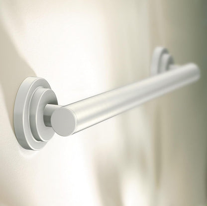 Moen YG0712BN Bathroom Safety 12-Inch Stainless Steel Modern Bathroom Grab Bar, Brushed Nickel