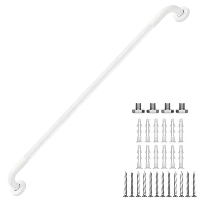 16 Inch Grab Bars 1.25" Dia,2 Pack Brushed Nickel 304 Stainless Steel Bathroom Grab Bar,Anti Slip Knurled Safety Bar,Wall Mount Handicap Grab Bars,Support Handrail for Seniors Elderly Injury