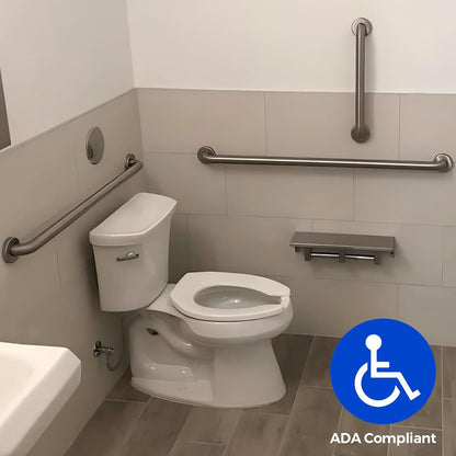 Stardrix Grab Bar Bundle for ADA Compliance, Brushed Stainless Steel Grab Bar Set for Commercial and Residential Restrooms, 1.5" Diameter - 18", 36", 42" - Pack of 3