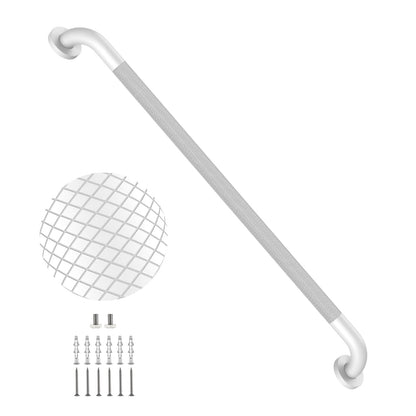 2 Pack 24 Inch Polished Chrome Anti Slip Knurled Shower Grab Bar