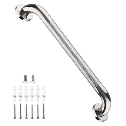 Shower Grab Bar 16 Inch, Brushed Nickel Bathroom Safety Grab Bar