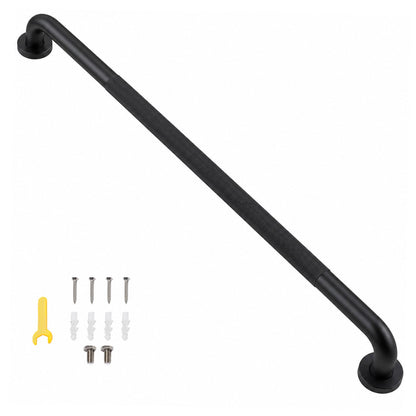 36 Inch Shower Grab Bar, Bathroom Grab Bar Handle with Anti-Slip Knurled Grip, Stainless Steel Bath Balance Bar, 1.25" Diameter Bath Safety Bar Support for Seniors Elderly Pregnant, Brushed Nickel