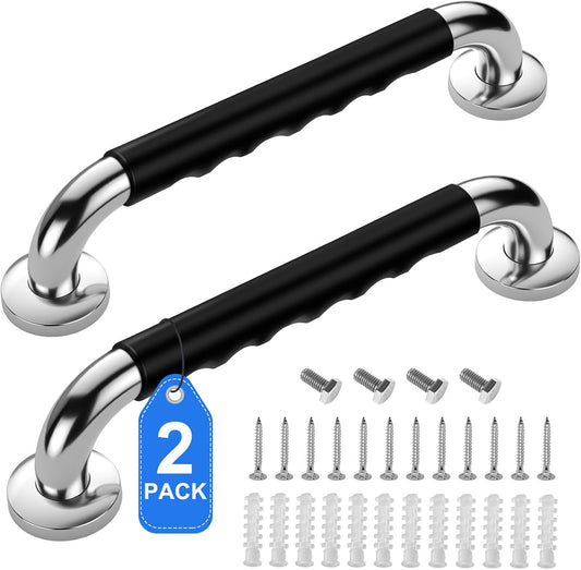 Gotega 18 Inch Shower Grab Bars for Seniors, Anti Slip Handicap Grab Bars
