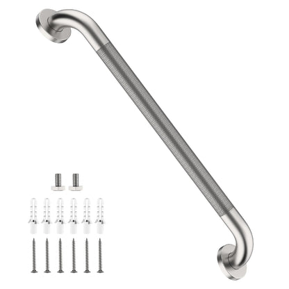 Shower Grab Bar 16 Inch, Brushed Nickel Bathroom Safety Grab Bar