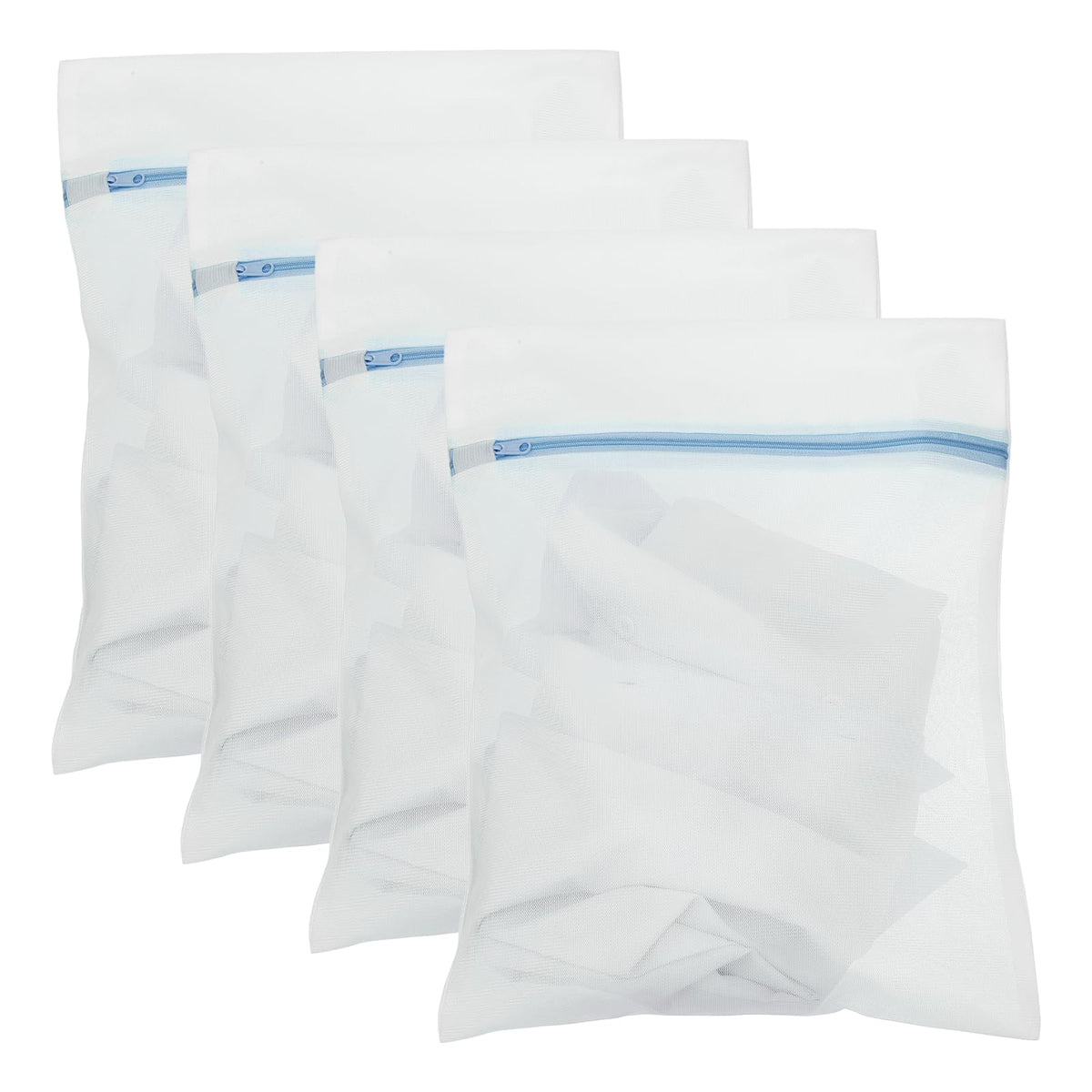 uxcell 4pcs Mesh Laundry Bags Delicates 12"x16"Mesh Washing Bags Fine Pink