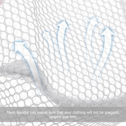 Lurrose 5pcs Mesh Laundry Bags for Washing Machine Cylinder Delicates Bag for Underwear T-Shirts Towels Storage and Travel 12.99X8.66X8.66in