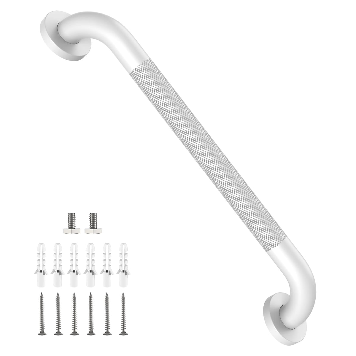 Shower Grab Bar 16 Inch, Brushed Nickel Bathroom Safety Grab Bar