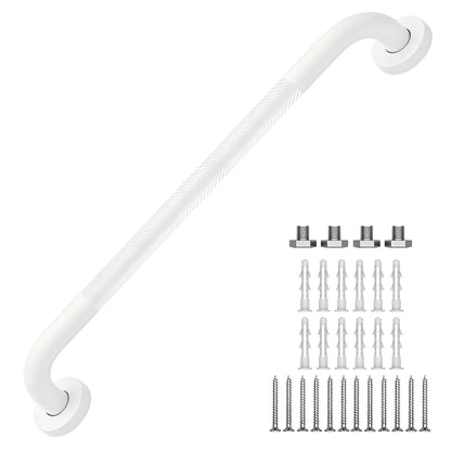 16 Inch Grab Bars 1.25" Dia,2 Pack Brushed Nickel 304 Stainless Steel Bathroom Grab Bar,Anti Slip Knurled Safety Bar,Wall Mount Handicap Grab Bars,Support Handrail for Seniors Elderly Injury