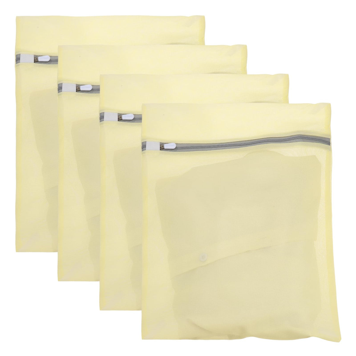uxcell 4pcs Mesh Laundry Bags Delicates 12"x16"Mesh Washing Bags Fine Pink