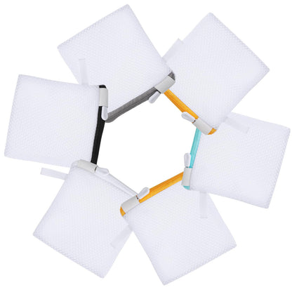 6pcs Laundry Bag Mesh Wash Bag Mini Washing Machine Underwear Washing Bag Zipper Wash Bags Protecting Wash Bag Foldable Laundry Pouch for Home Travel Laundry Room Bag Bra
