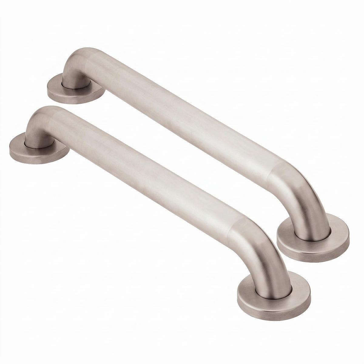 Moen Home Care Bathroom Safety 18 Inch Stainless Steel Handicap Grab Bar for Bathtub and Shower, Slip Resistant Finish, Elderly Assistance Product, Polished Brass, R8918P