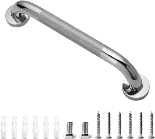 12 Inch 1.25" Diameter Anti-Slip Shower Grab Bar