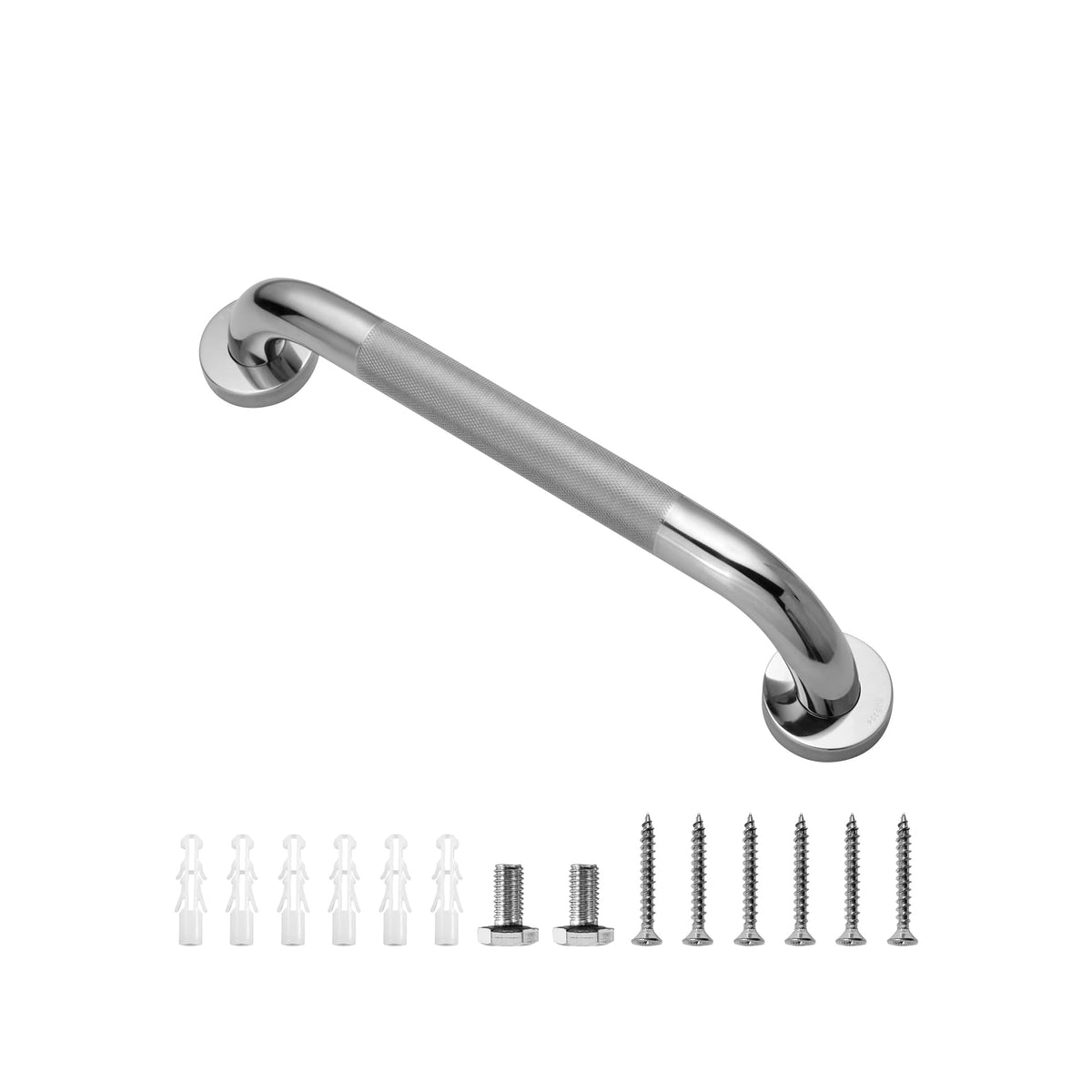 12 Inch 1.25" Diameter Anti-Slip Shower Grab Bar