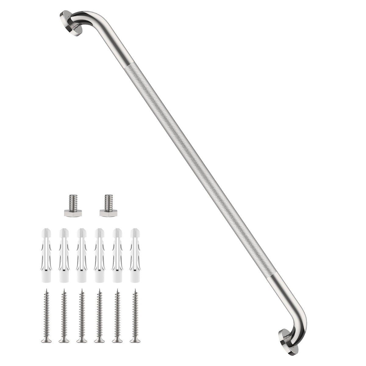 12 Inch Anti Slip Grab Bars for Wall, Munzong Stainless Steel Shower Bars